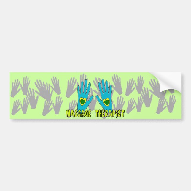 Autocollant De Voiture Cadeaux de thérapeute de massage (Devant)
