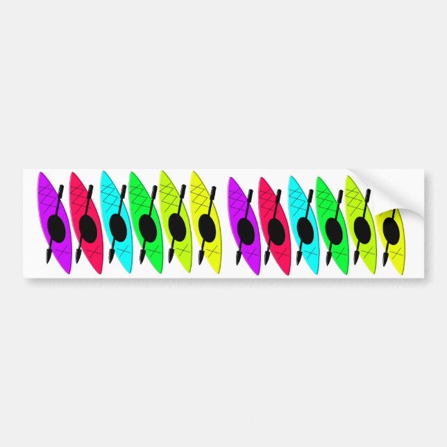 Autocollant De Voiture Cadeaux Kayaking pour des amants de kayak (Devant)