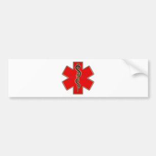 Autocollant De Voiture Caducée Médicale