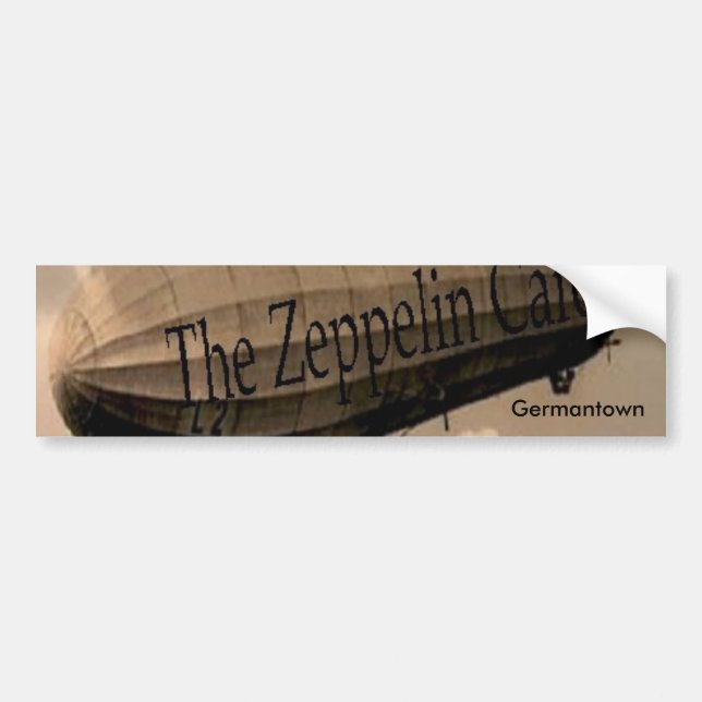 Autocollant De Voiture Café de zeppelin (Devant)