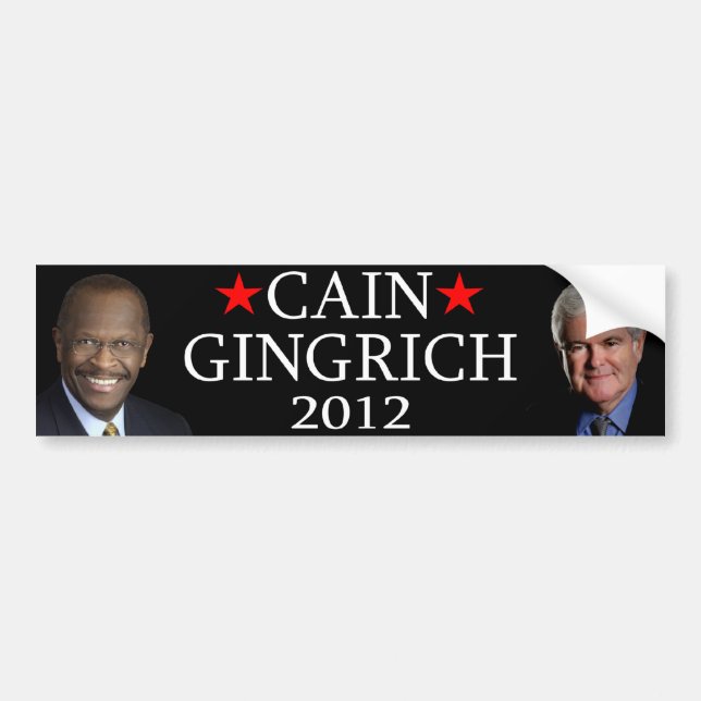 Autocollant De Voiture Caïn/Gingrich (Devant)