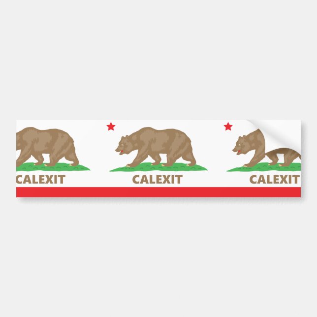 Autocollant De Voiture Calexit (Devant)