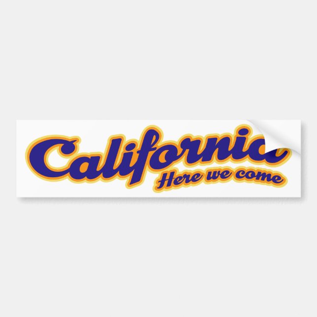 Autocollant De Voiture Californie - Nous voici (Devant)