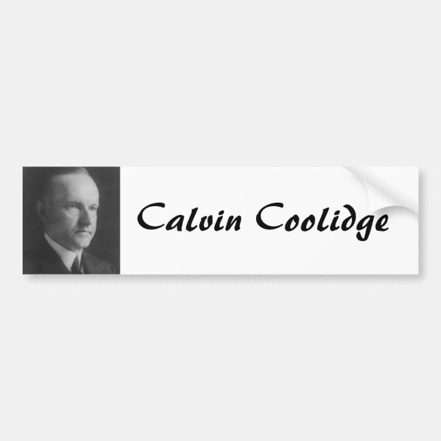 Autocollant De Voiture Calvin Coolidge 30 (Devant)