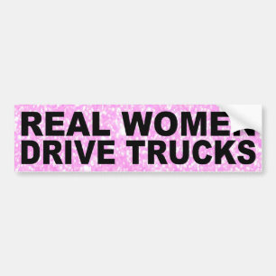 AUTOCOLLANT DE VOITURE CAMIONS D'ENTRAÎNEMENT DE VRAIES FEMMES