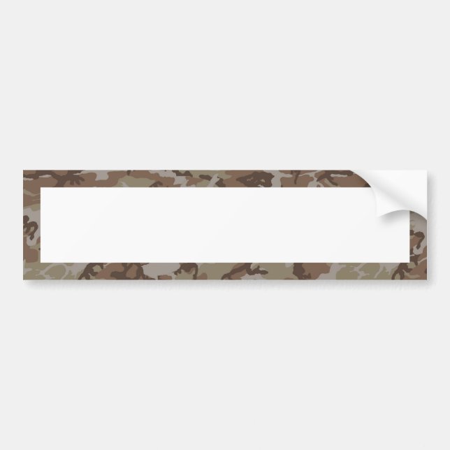 Autocollant De Voiture Camouflage du désert des bois (avec blanc) (Devant)