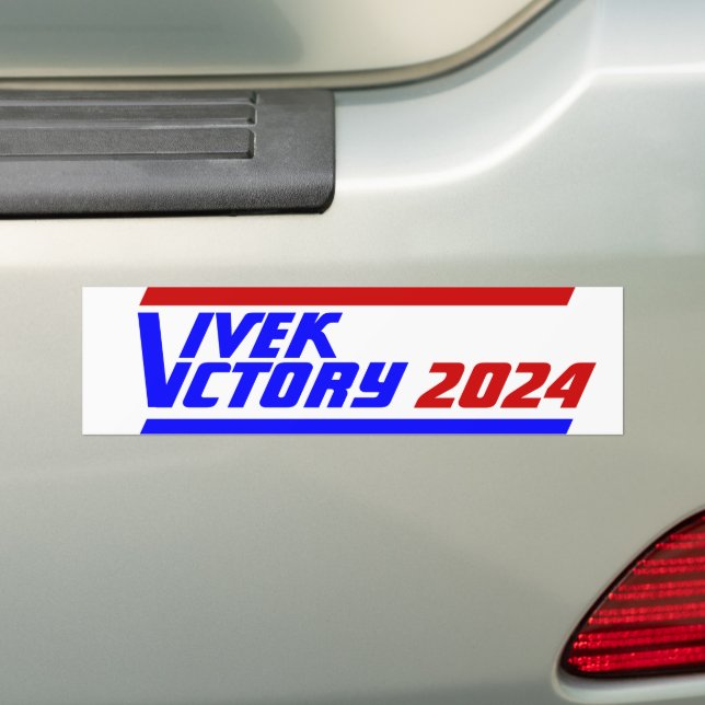 Autocollant De Voiture Campagne 2024 Président de l'élection Vivek RAMASW (En voiture)