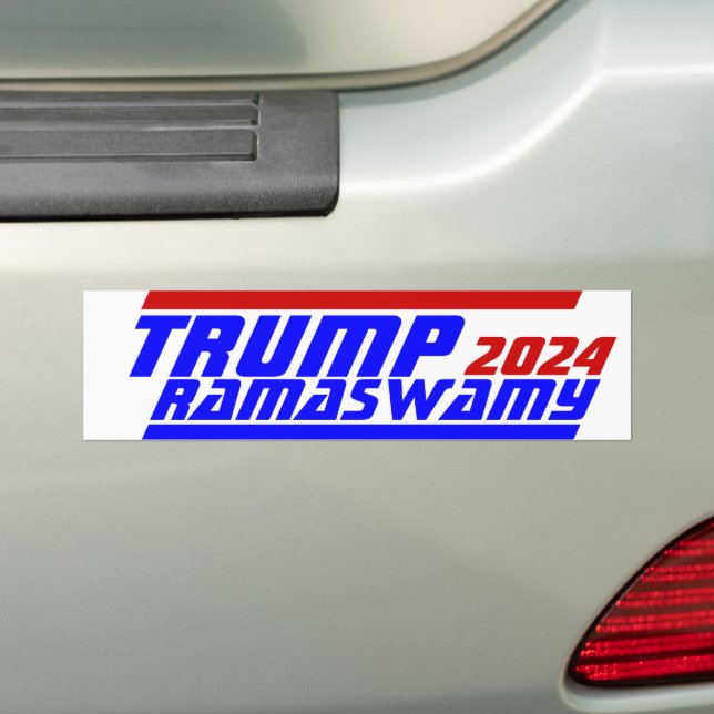 Autocollant De Voiture Campagne 2024 Vote du Président TRUMP VIVEK RAMASW (En voiture)