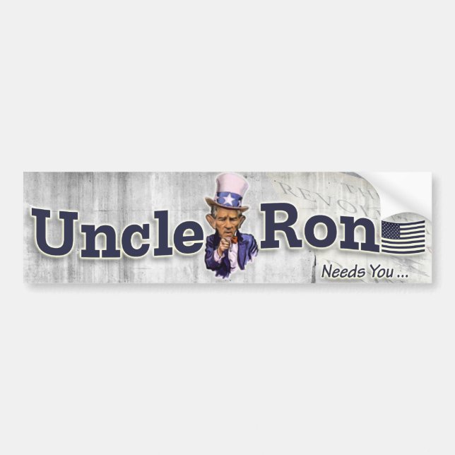 Autocollant De Voiture Campagne de Ron Paul pour la liberté (Devant)