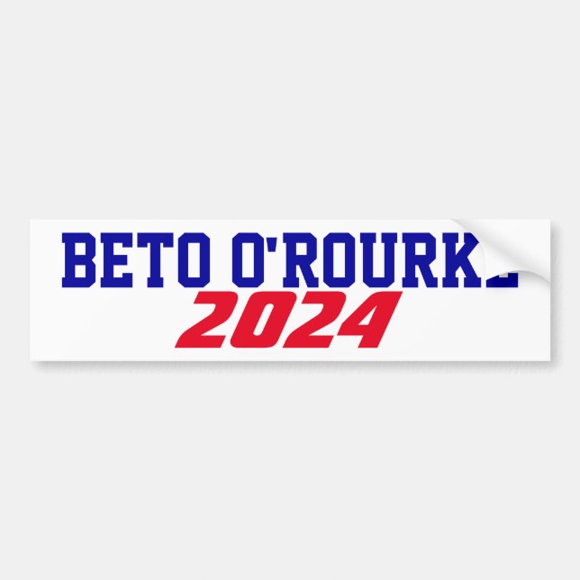 Autocollant De Voiture Campagne de soutien pour la campagne Beto O'Rourke (Devant)
