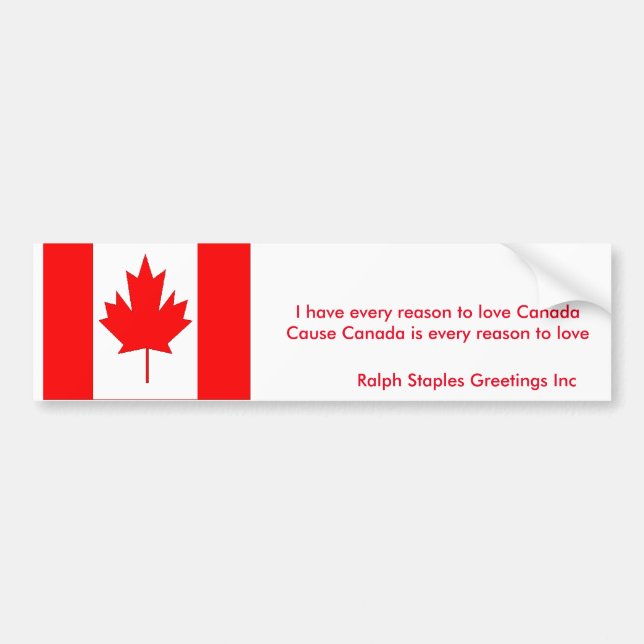 Autocollant De Voiture Canada (Devant)