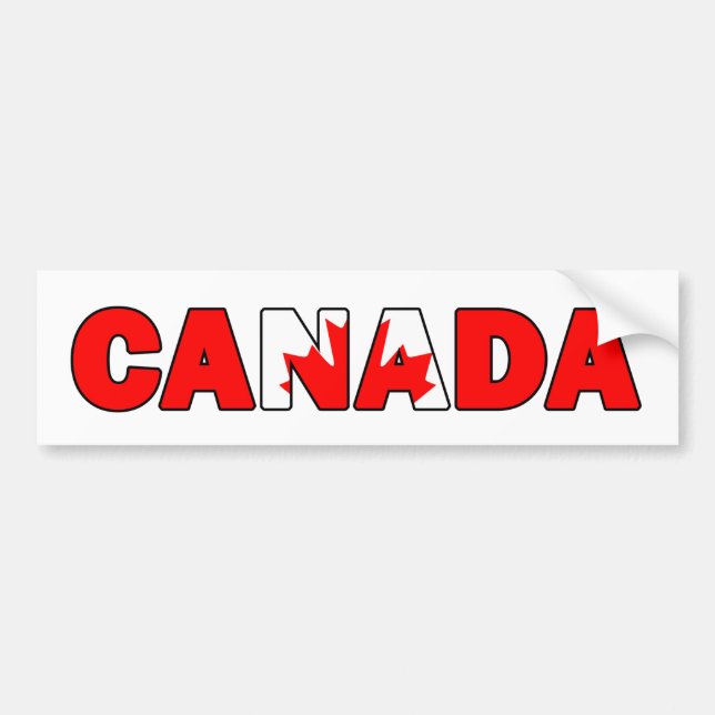 Autocollant De Voiture Canada (Devant)