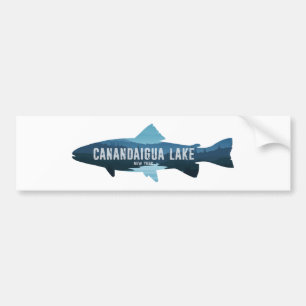 Autocollant De Voiture Canandaigua Lake New York Fish