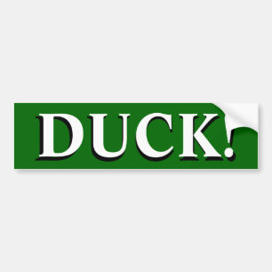 AUTOCOLLANT DE VOITURE CANARD !