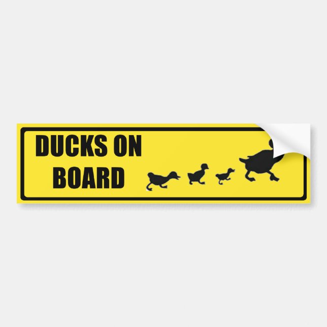 AUTOCOLLANT DE VOITURE CANARDS (Devant)