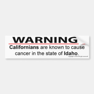 Autocollant De Voiture Cancer californien