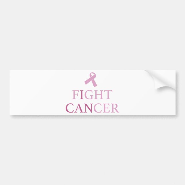 Autocollant De Voiture Cancer de combat (Devant)
