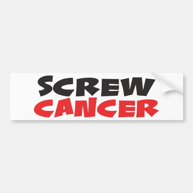 Autocollant De Voiture Cancer de la vis (Devant)