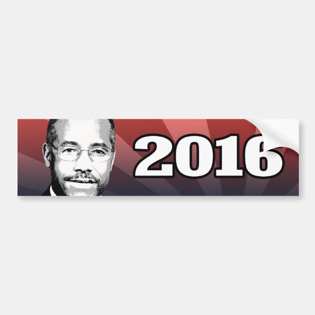 AUTOCOLLANT DE VOITURE CANDIDAT 2016 DE BEN CARSON (Devant)