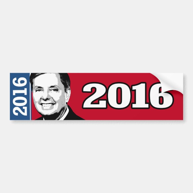 AUTOCOLLANT DE VOITURE CANDIDAT 2016 DE LINDSEY GRAHAM (Devant)