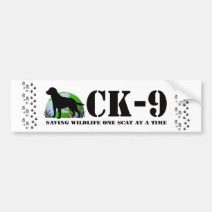 Autocollant De Voiture Canine Bumperstickers de conservation