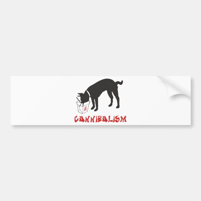 Autocollant De Voiture Cannibalisme (Devant)