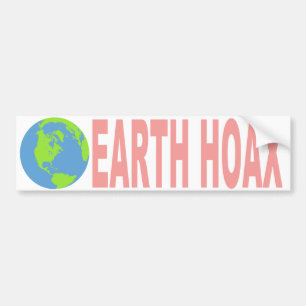 Autocollant De Voiture Canular de la terre (la terre plate)