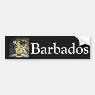 Autocollant De Voiture CAO de Barbade stylisée