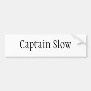 Autocollant De Voiture Capitaine Slow