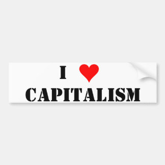 Autocollant De Voiture Capitalisme I (de coeur)