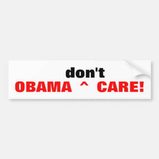 Autocollant De Voiture ^CARE d'OBAMA^do pas !  bumpersticker