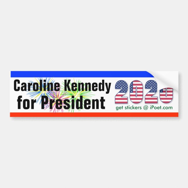 Autocollant De Voiture CAROLINE KENNEDY POUR le bumpersticker 2020 de (Devant)