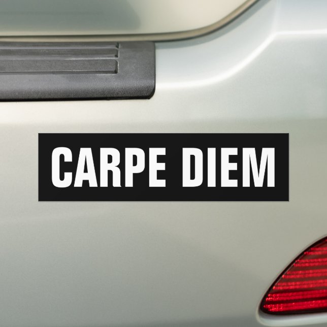 AUTOCOLLANT DE VOITURE CARPE DIEM (En voiture)