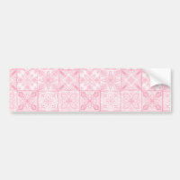 Carreaux ornés en rose