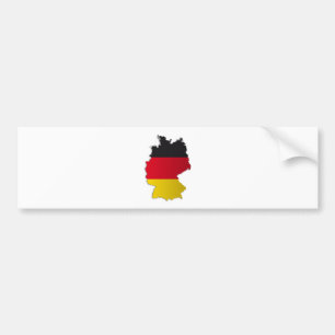 Autocollant De Voiture Carte de drapeau de l'Allemagne