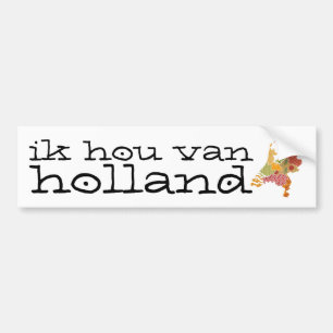 Autocollant De Voiture Carte de la province de Hollande Style Patchwork b