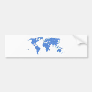 Autocollant De Voiture Carte du monde