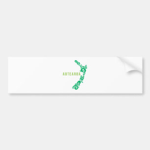 Autocollant De Voiture Carte Nouvelle-Zélande Aotearoa Nouvelle-Zélande