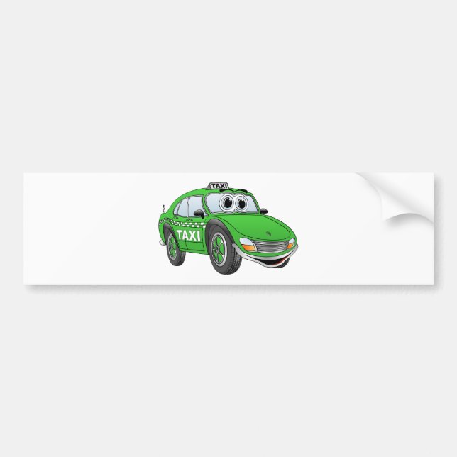 Autocollant De Voiture Cartographie de taxi vert (Devant)