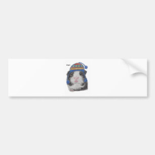 AUTOCOLLANT DE VOITURE CASQUETTE DU COBAYE SHERPA