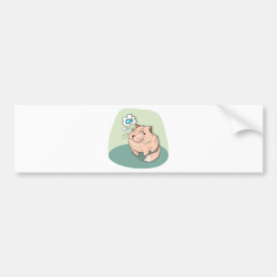 Autocollant De Voiture Cat animal fish thinking cute pet