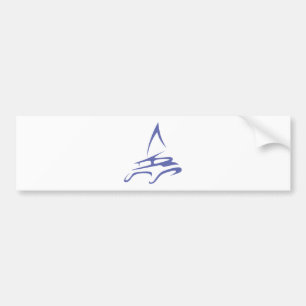 Autocollant De Voiture Catamaran dans le style chic de dessin