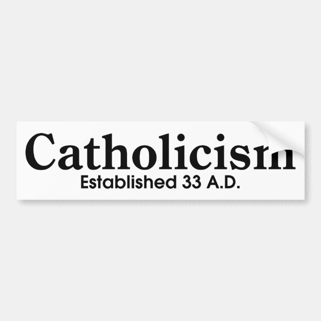 Autocollant De Voiture Catholicisme (Devant)