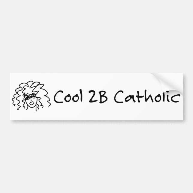 Autocollant De Voiture Catholique 2B frais (Devant)