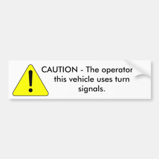 Autocollant De Voiture Cautionary_warning_--_Caution, PRÉCAUTION - l'op…