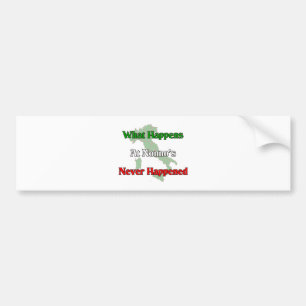 Autocollant De Voiture Ce qui se produit chez Nonno, non jamais produit