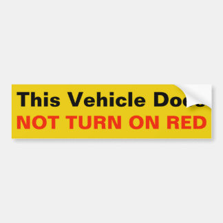 Autocollant De Voiture Ce véhicule n'allume pas l'autocollant ROUGE