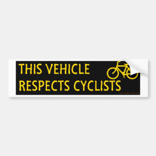 Autocollant De Voiture Ce véhicule respecte l'adhésif pour pare-chocs de