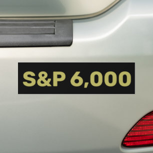 Autocollant De Voiture Célébration de l'indice de Stock de niveau S&P 6 0