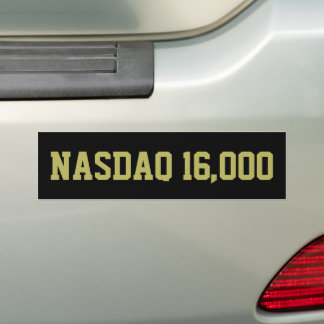 Autocollant De Voiture Célébration du marché Stock NASDAQ 16000